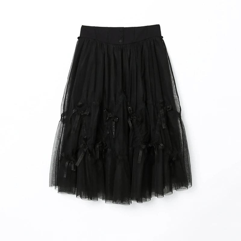 Z677仙潮风网纱长裙