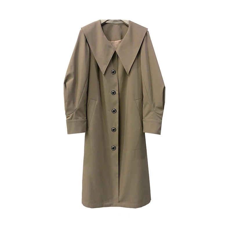 Z222优雅大翻领风衣