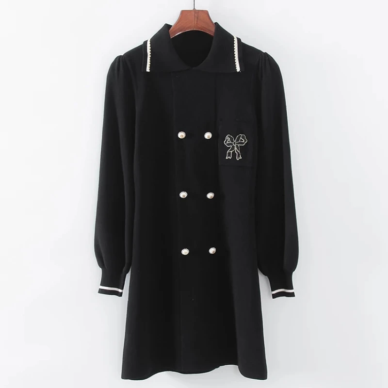 L257优雅泡泡袖连衣裙