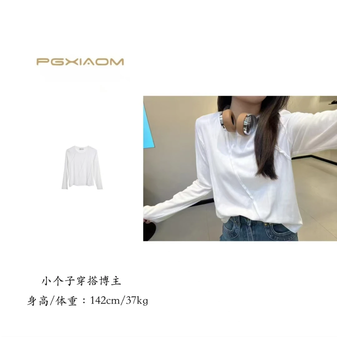 【PGXIAOM】润秀定制简约版两色长袖T恤T0894