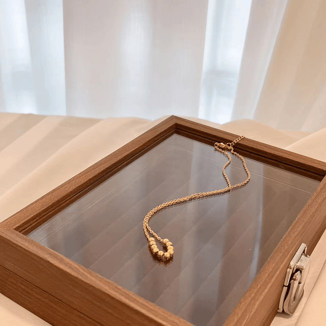 铜合金项链 D009  简约气质轻奢时尚百搭小众素款个性项链