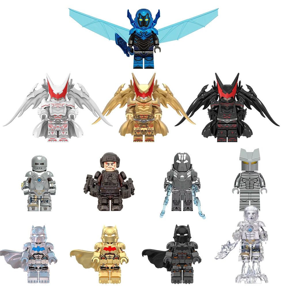 World Minifigs超级英雄系列毁灭索地狱蝙蝠人拼插人仔模型小玩具