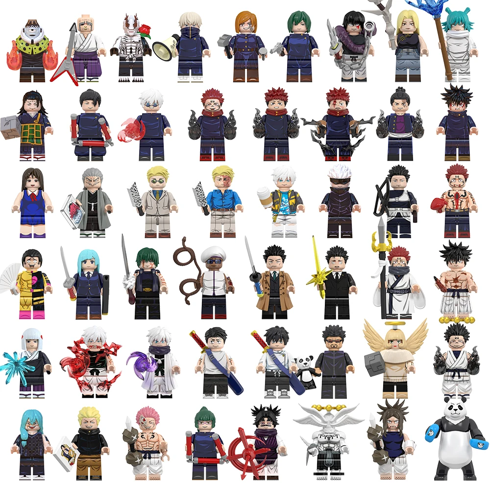World Minifigs咒术回站七海健人五条吾特级教师拼插积木人仔玩具