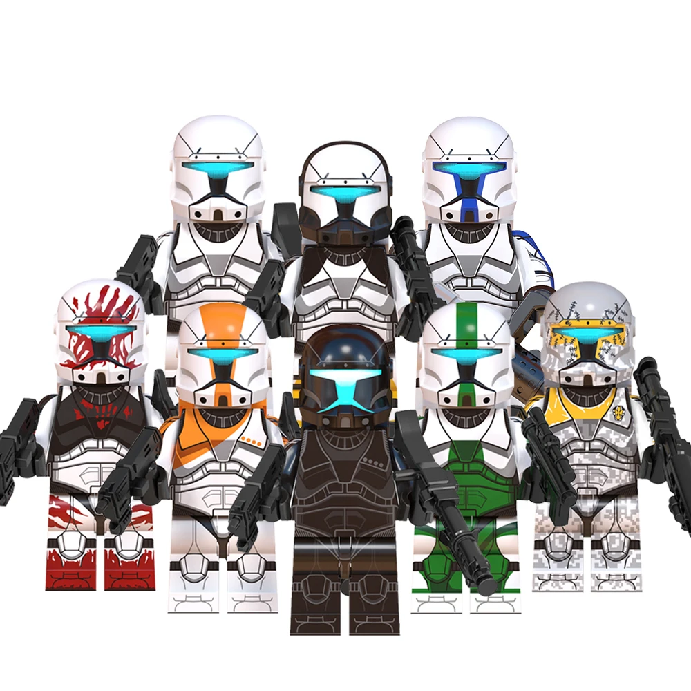 World Minifigs星球大战暗影兵雷克斯欧米茄教条拼插积木人仔玩具