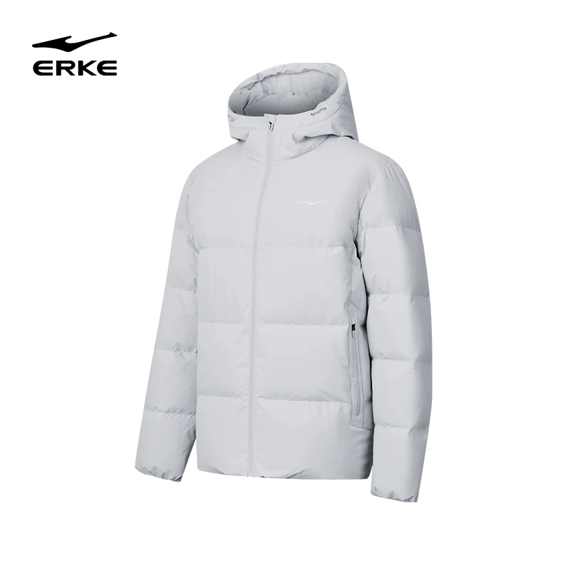防泼水/抗静电丨鸿星尔克2024冬季新款羽绒服户外男羽绒服-1028