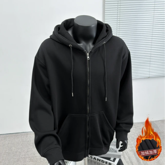 2024秋冬新款男士情侣韩版连帽卫衣时尚休闲百搭宽松带帽ins潮流