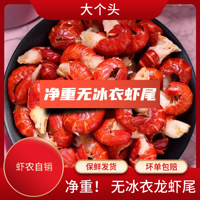 【有冰衣包赔】大一级龙虾尾 新鲜小龙虾龙虾尾无冰衣优质冷链发货