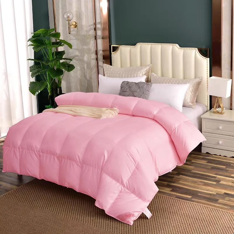 羽绒被精选95白鹅吊吊绒静音鹅绒被现充串串绒婚庆被芯冬被保暖