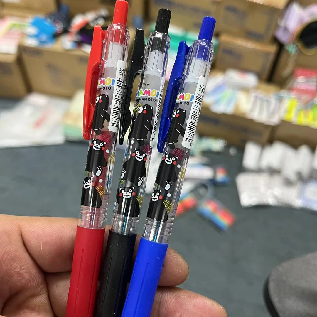 日本ZEBRA斑马熊本熊联名限定款JJ15中性笔黑色水笔0.5速干考试