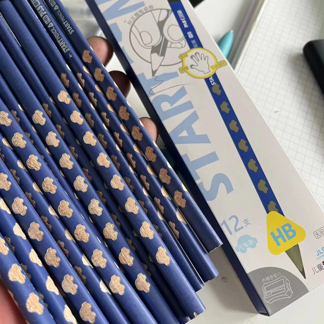 【3盒共36支清】原动力木铅笔HB三角杆学生写字铅笔