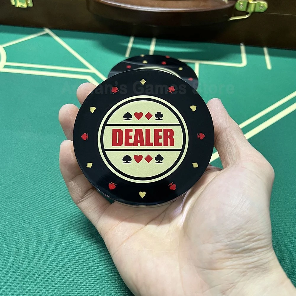 德州扑克DEALER庄码庄家位庄牌庄片压牌片庄位牌button指示牌