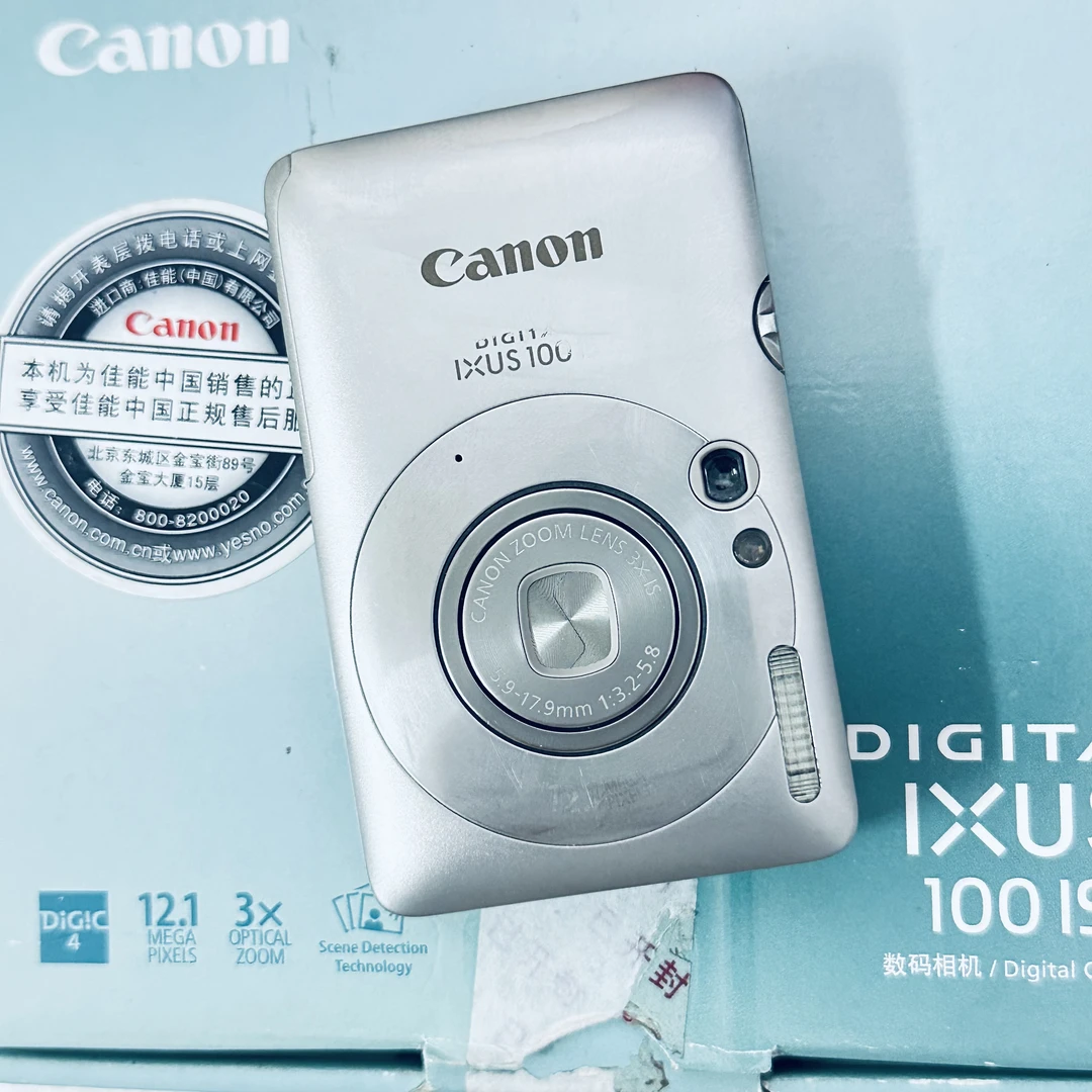 9新 Canon/佳能 ixus100箱说全ixus130平替人像闭眼入福利价屏膜
