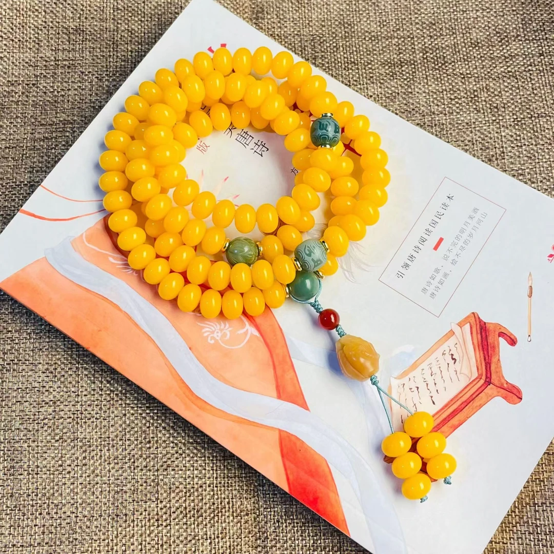 非金属珐琅手链 高油高密手工打磨男女款盘玩佛珠手持菩提子佛手