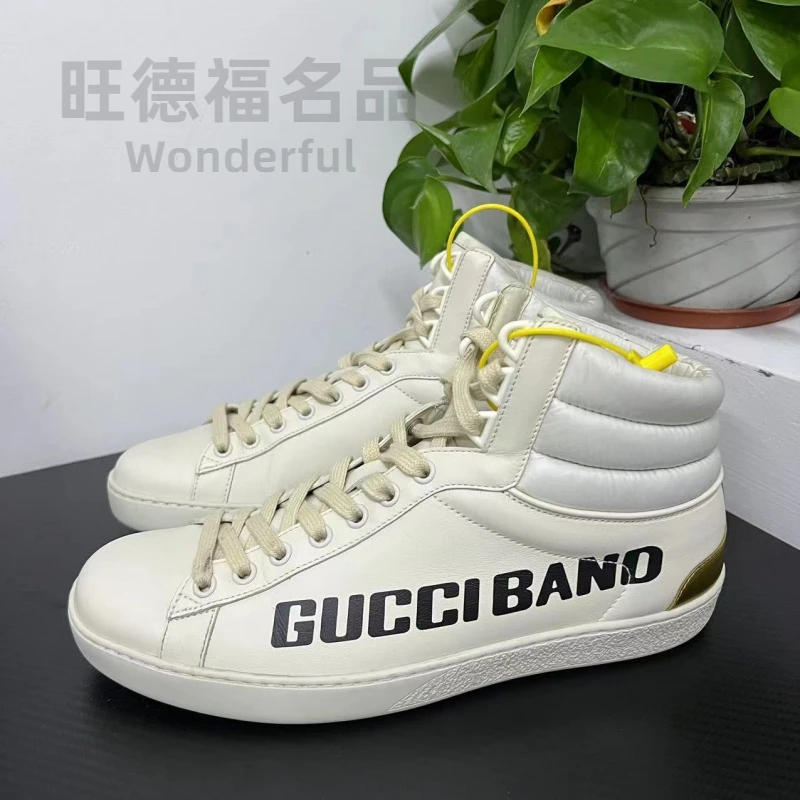 GUCCI/古驰40欧码高帮BAND系列板鞋无配件成色自定义wdf220