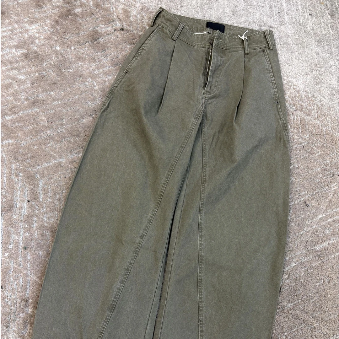 Uninhabitable 弯刀裤！可调节裤脚大小不踩地！厚实面料！工装裤！