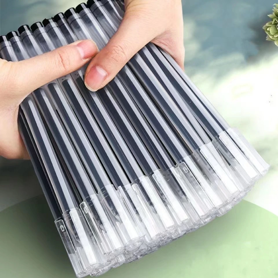 0.5巨能写中性笔一体式黑色笔大容量刷题笔不断墨