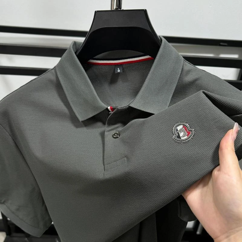 DEDUCE B~轻奢定制！夏季高端纯棉短袖Polo衫男休闲商务翻领T恤