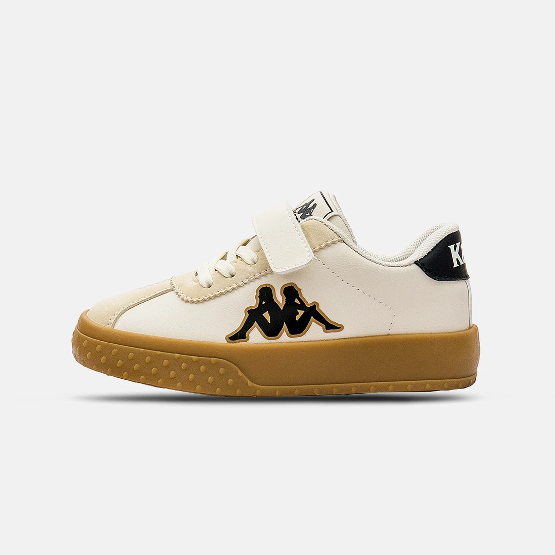 Kappa Kids卡帕2024春季新款中大童低帮百搭魔术贴防滑舒适休闲鞋