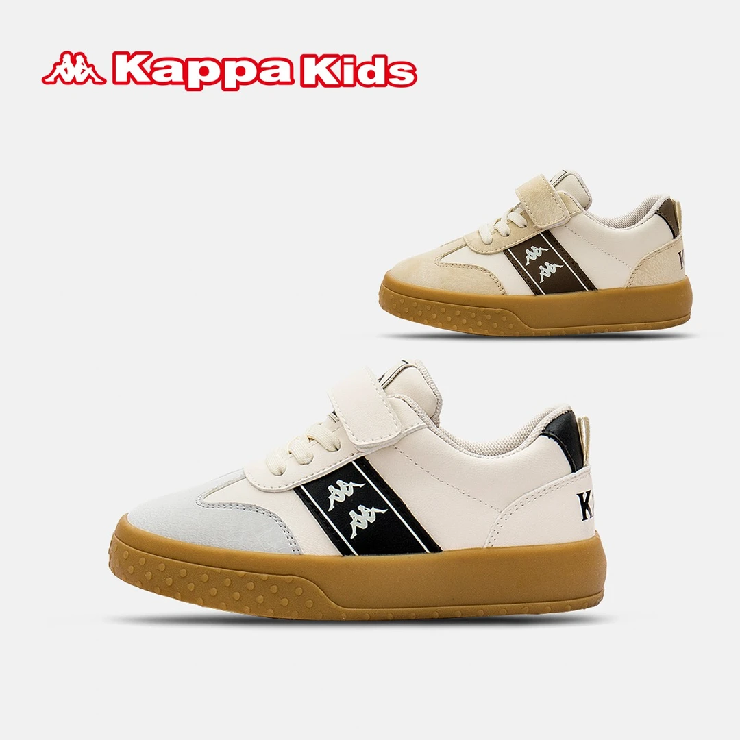 Kappa Kids卡帕童鞋2024中大童春季儿童透气软底舒适魔术贴运动鞋