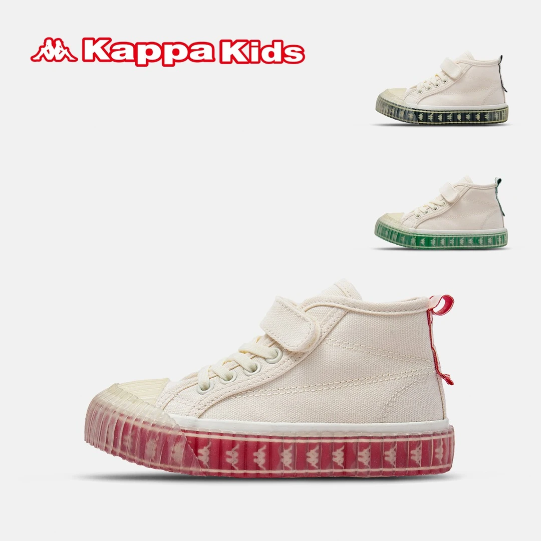 Kappa Kids卡帕春秋款男女童运动时尚百搭春季宝宝复古儿童帆布鞋