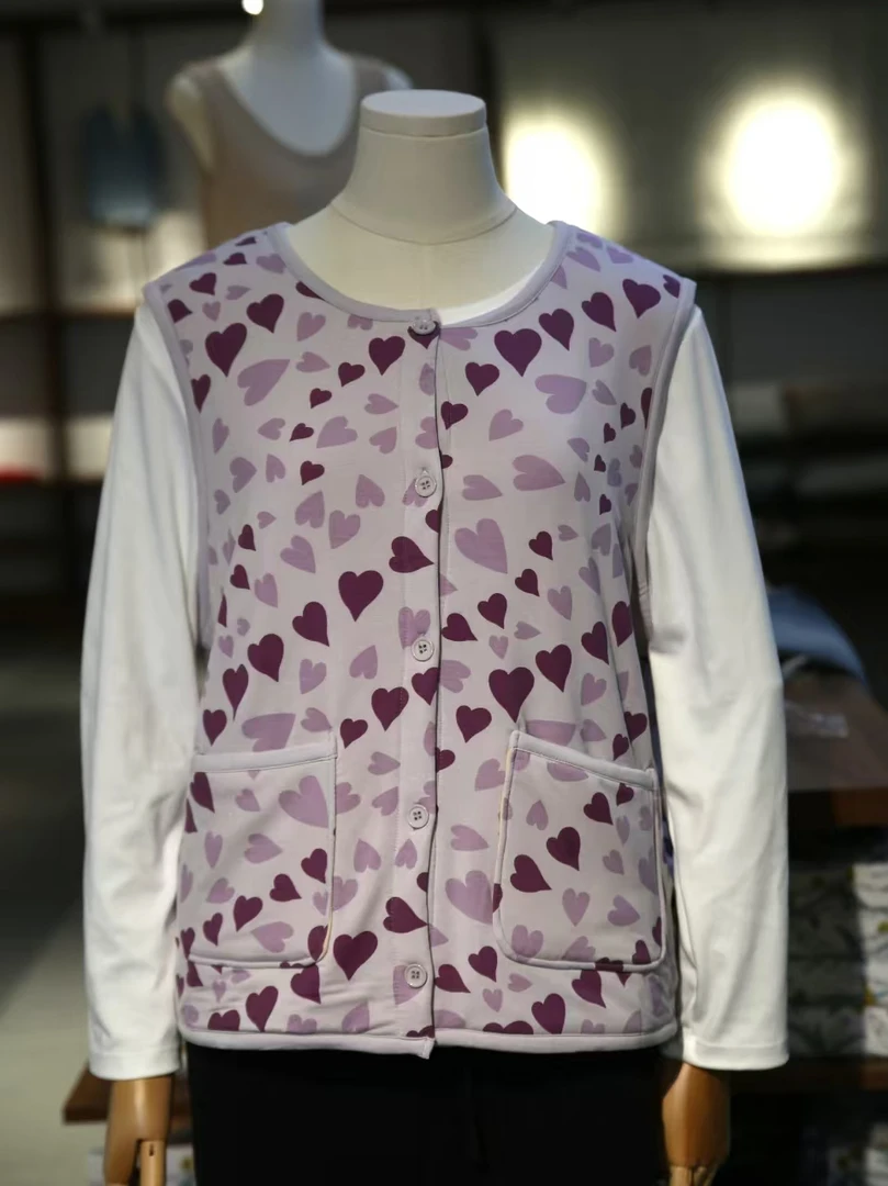 女士羴毛夹层马夹Z7004-05