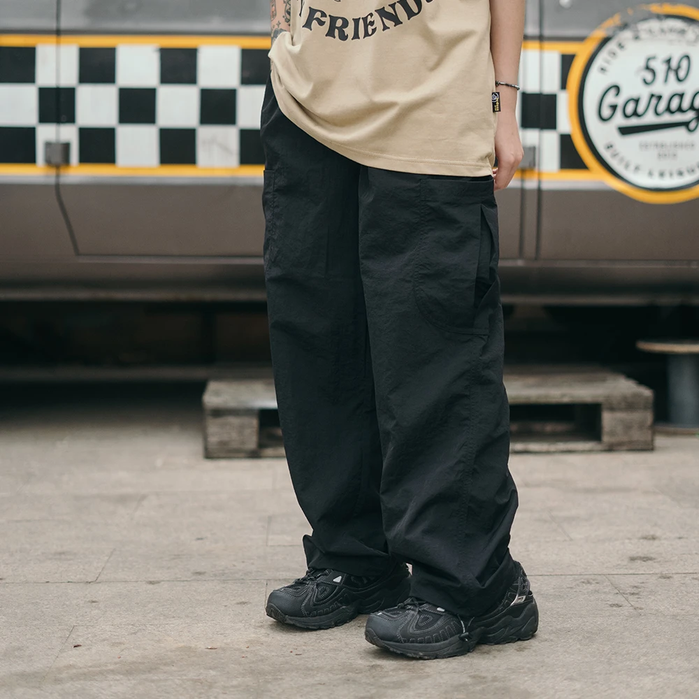 食钓SEDUCEgear轻工装多口袋阔腿裤复古男宽松直筒美式街头休闲裤