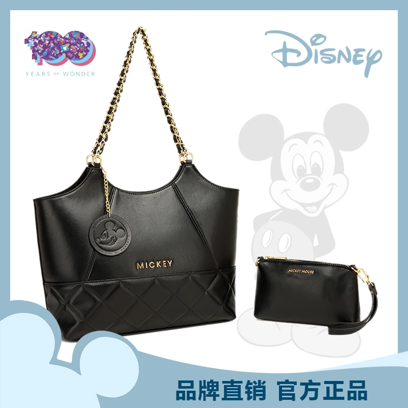 Disney/迪士尼米奇时尚百搭链条单肩子母托特包