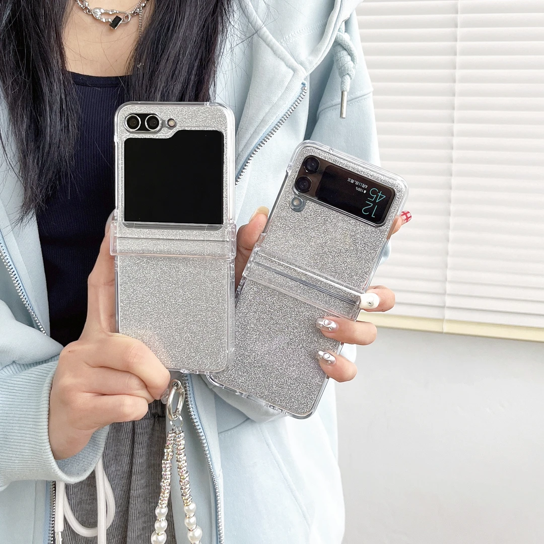 适用三星Galaxyzflip5折叠保护套SM-f7110全包透明网红女款硬壳潮