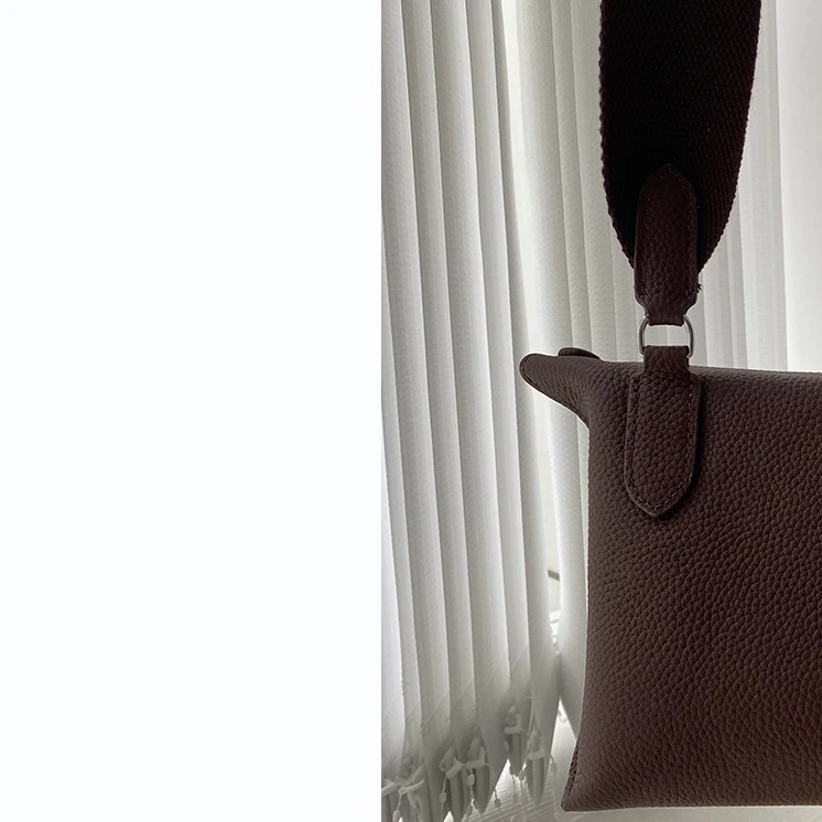 高级牛皮女包轻奢经典时尚单肩斜挎包包MKT餐盒乌梅子酱