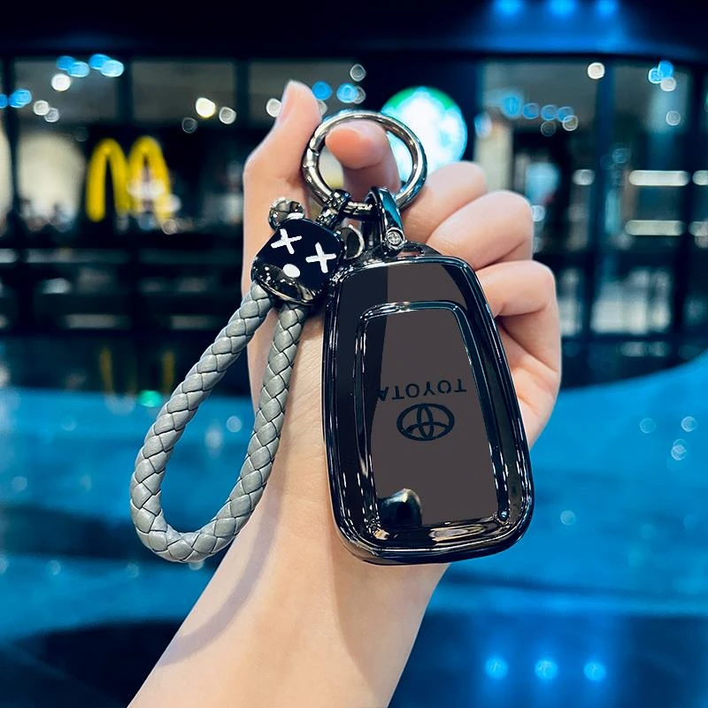 专用丰田钥匙套凯美瑞卡罗拉威兰达汉兰达亚洲龙车壳扣八九代23款