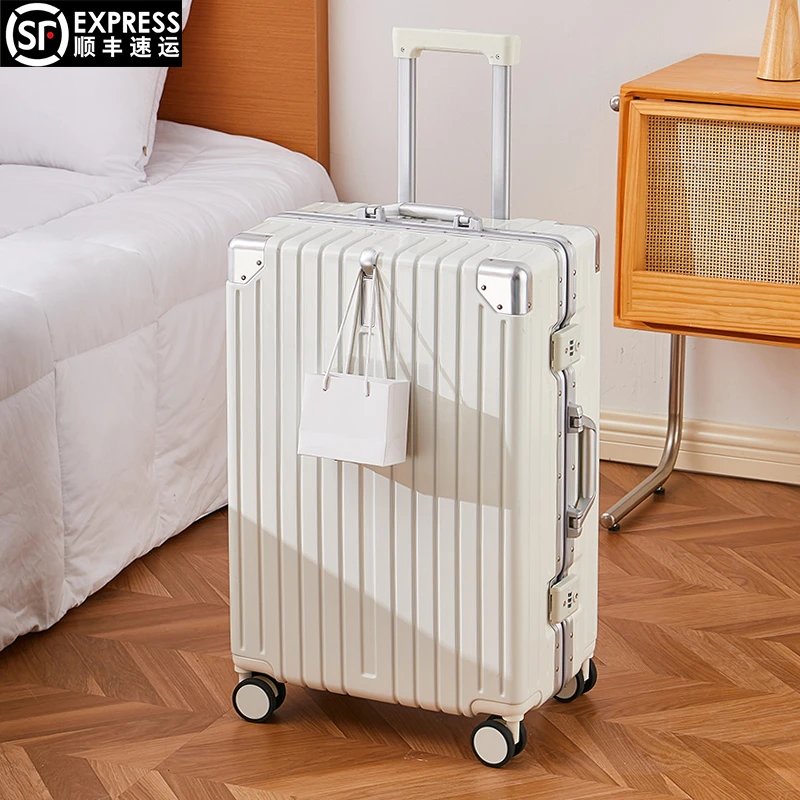铝框旅行行李箱多功能加厚24拉杆箱万向轮男女密码箱子20寸登机箱