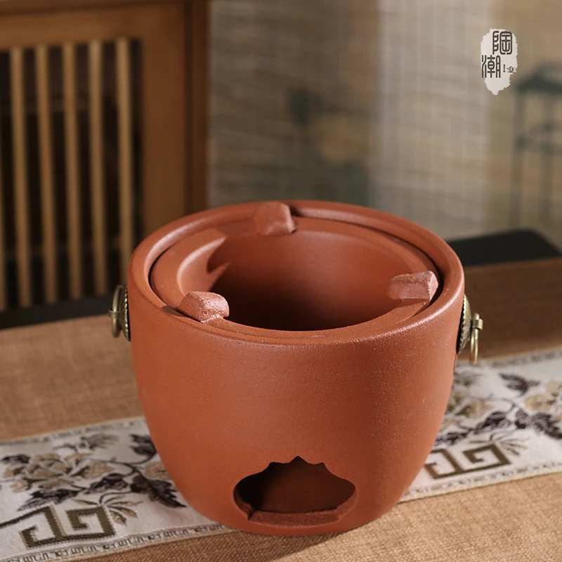 【陶潮文创】潮州工夫茶红泥多用炭炉烧水炉耐用户外炉防爆炭炉结实