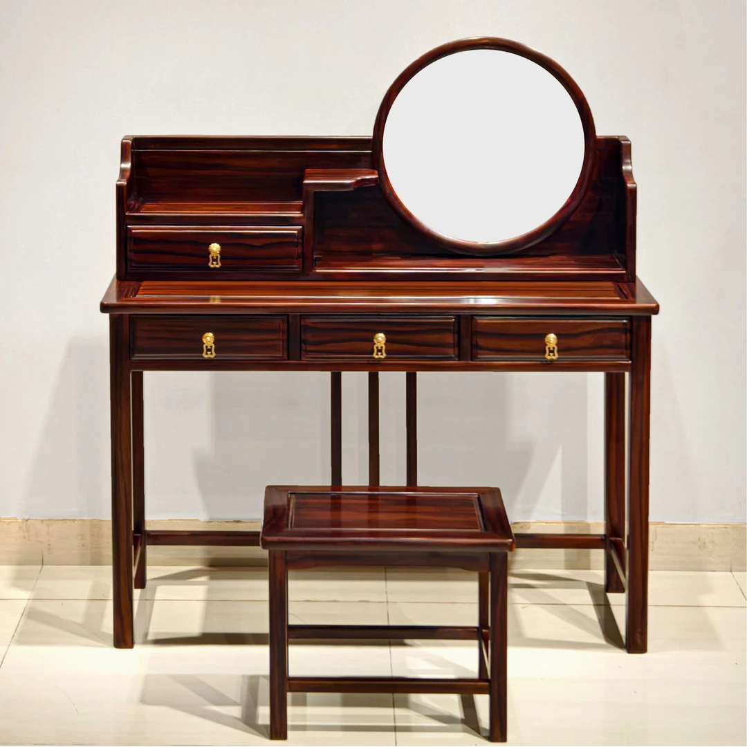 新款中式四抽梳妆台轻奢客厅家用