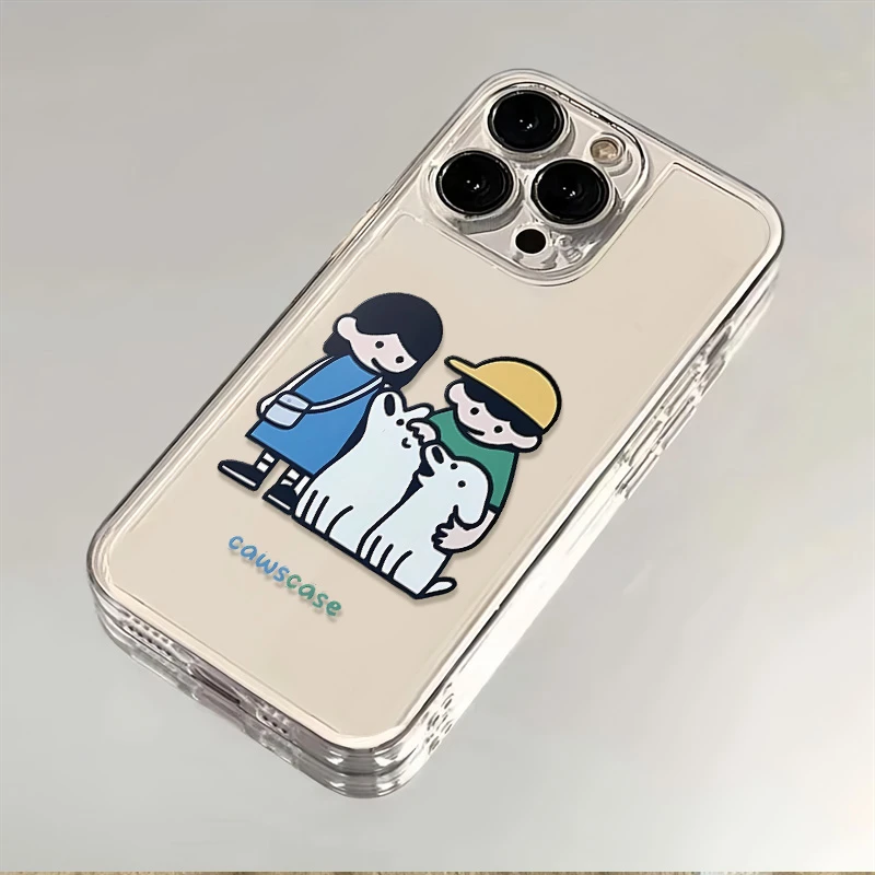 男孩女孩适用苹果15华为荣耀防摔OPPO透明VIVO全包iPhone13手机壳