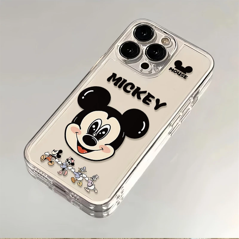 米奇一家适用苹果13华为新款荣耀OPPO透明VIVO全包iPhone15手机壳