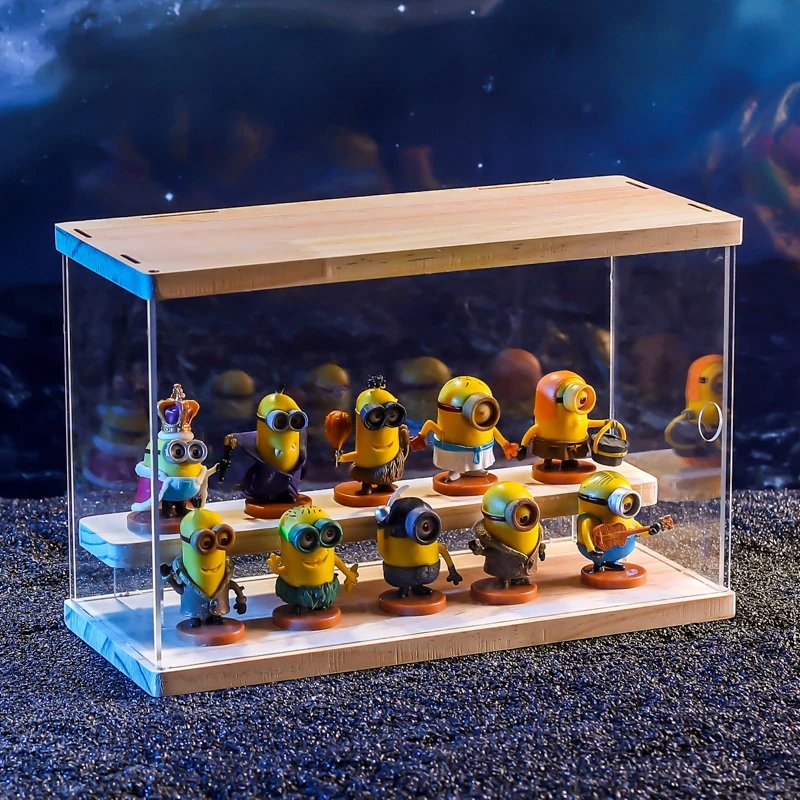 高颜值小黄人手办展示盒纪念礼品可爱公仔模型动漫周边节日礼物