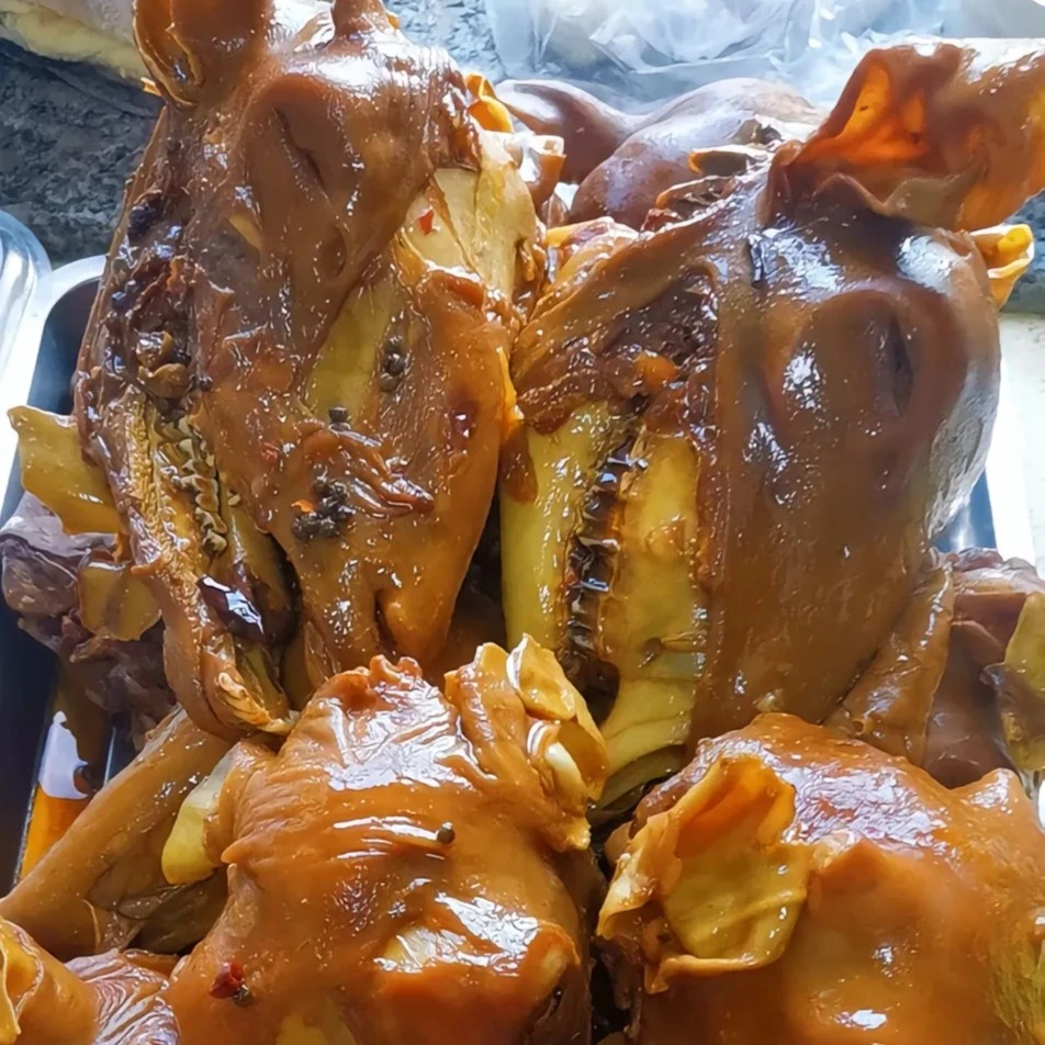 麻辣羊头整只熟食开袋即食带脑子舌眼耳朵2-3斤/个送蘸料+手套