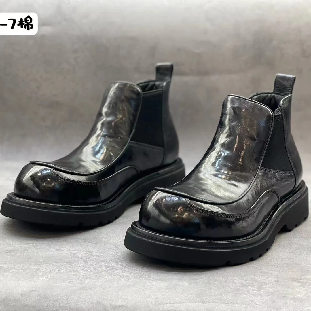 833秋冬新品轻奢商务休闲男士时尚厚底增高男士休闲皮鞋