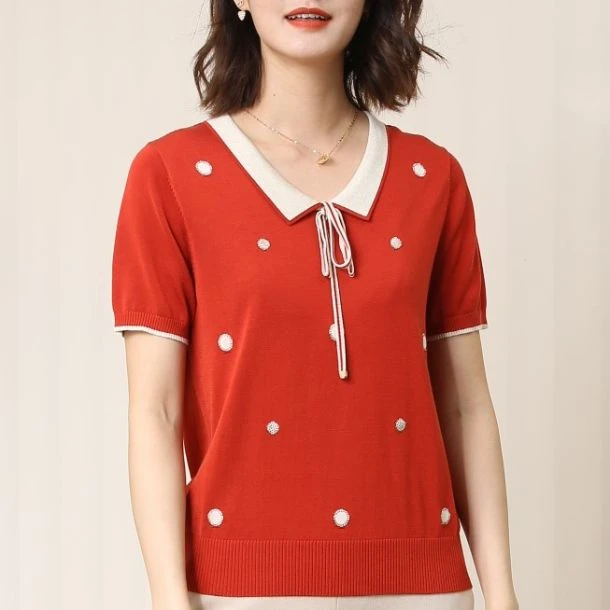 A400 组合链接 莱赛尔天丝针织衫春夏秋冬显瘦百搭新款