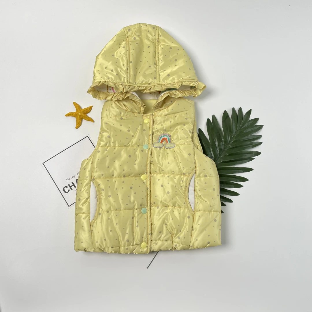 【幸运之星】梭织连帽夹棉马甲 8132404