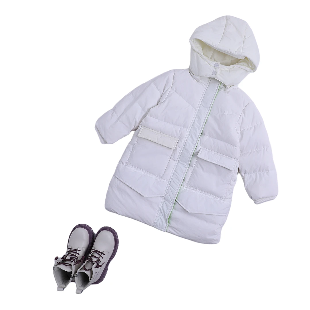 【哈尔滨滑雪必备款】童装冬款长款连帽羽绒服3142768