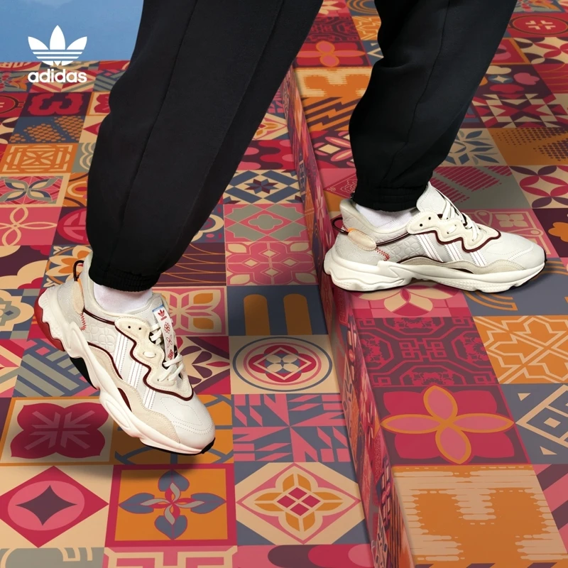 阿迪达斯三叶草男女款休闲百搭复古老爹鞋 adidas OZWEEGO GX8878