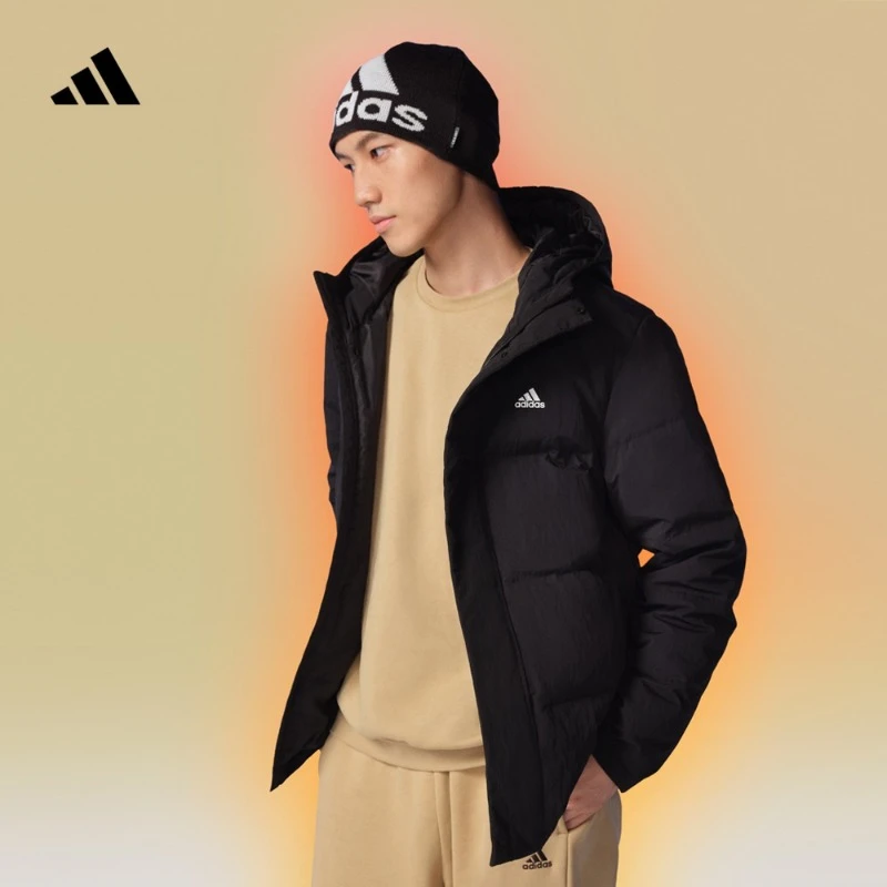 阿迪达斯官方 500蓬保暖连帽鸭绒羽绒服男女同款 adidas IZ4883