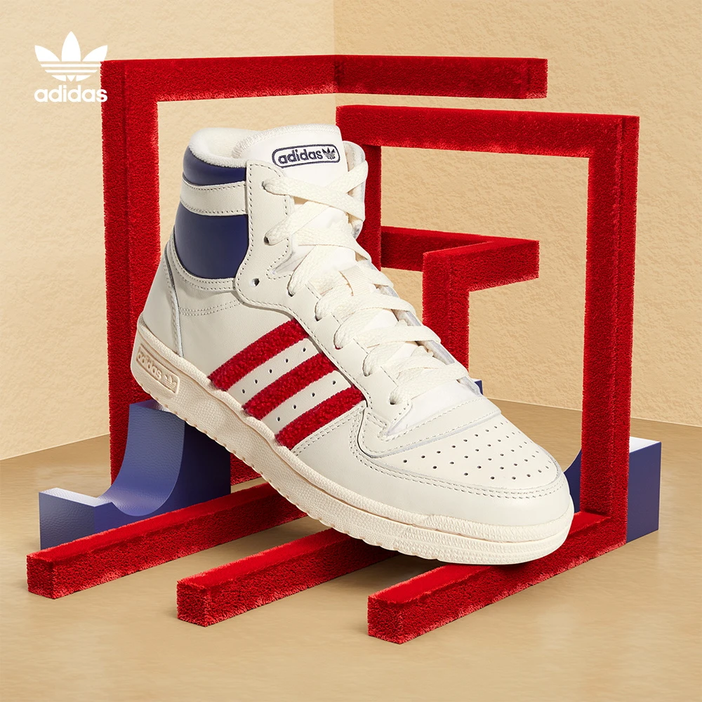 阿迪达斯三叶草 女款经典中帮运动鞋 adidas TOP TEN RB W HQ1480