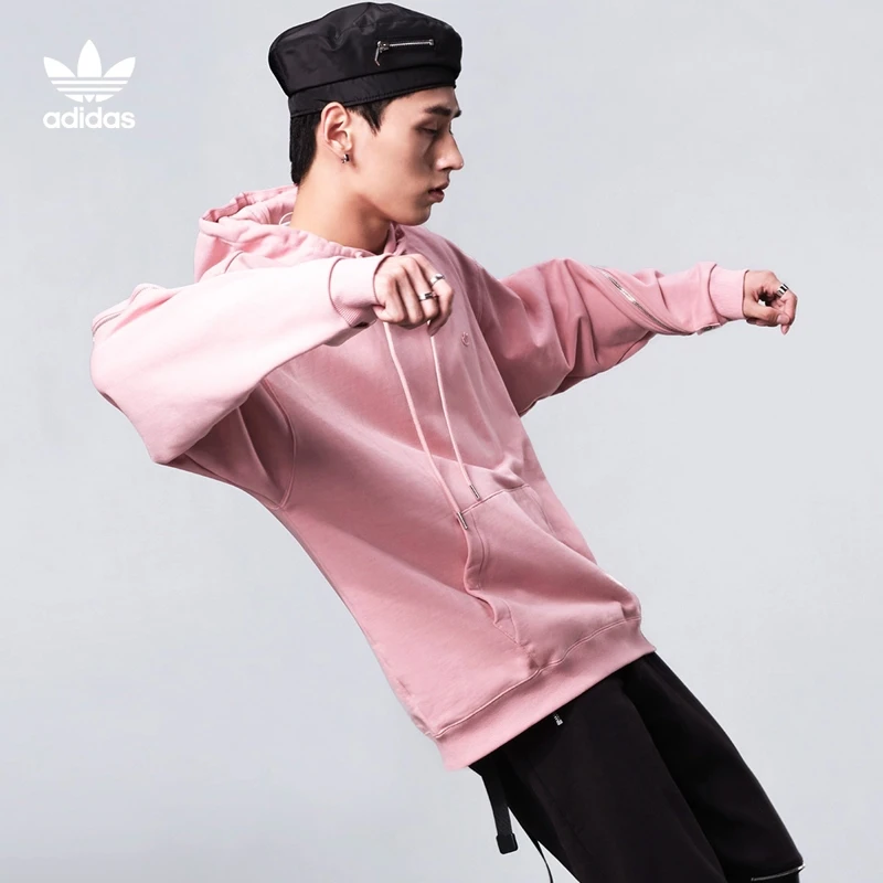 阿迪达斯三叶草男款工装运动连帽卫衣adidas ZIPPER HOODY HH9435