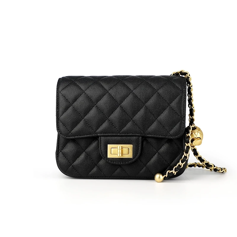 方胖子 皮匠老徐时尚百搭经典女士菱格链条单肩包 23211-23246