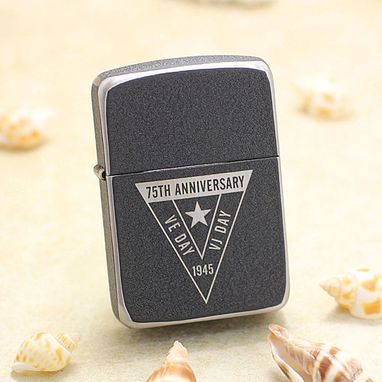 ZIPPO75周年纯钢机收藏限量版41复刻磨砂打火机
