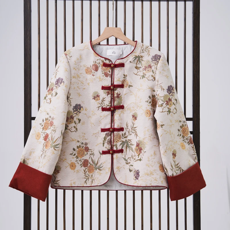 【韶华】红色花纹外套
