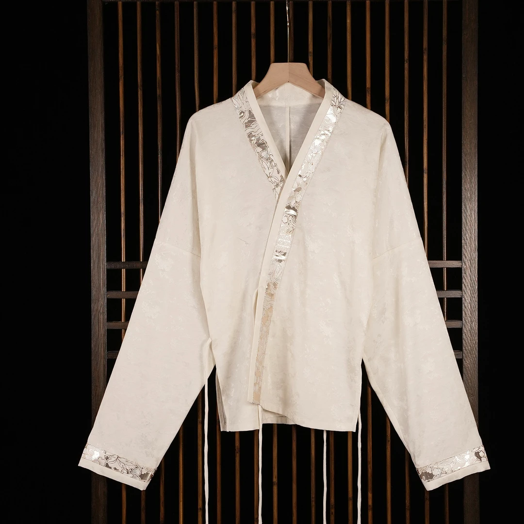 微瑕 【金鳞宴】米白色暗纹飞机袖原创设计马面裙搭配上衣国风