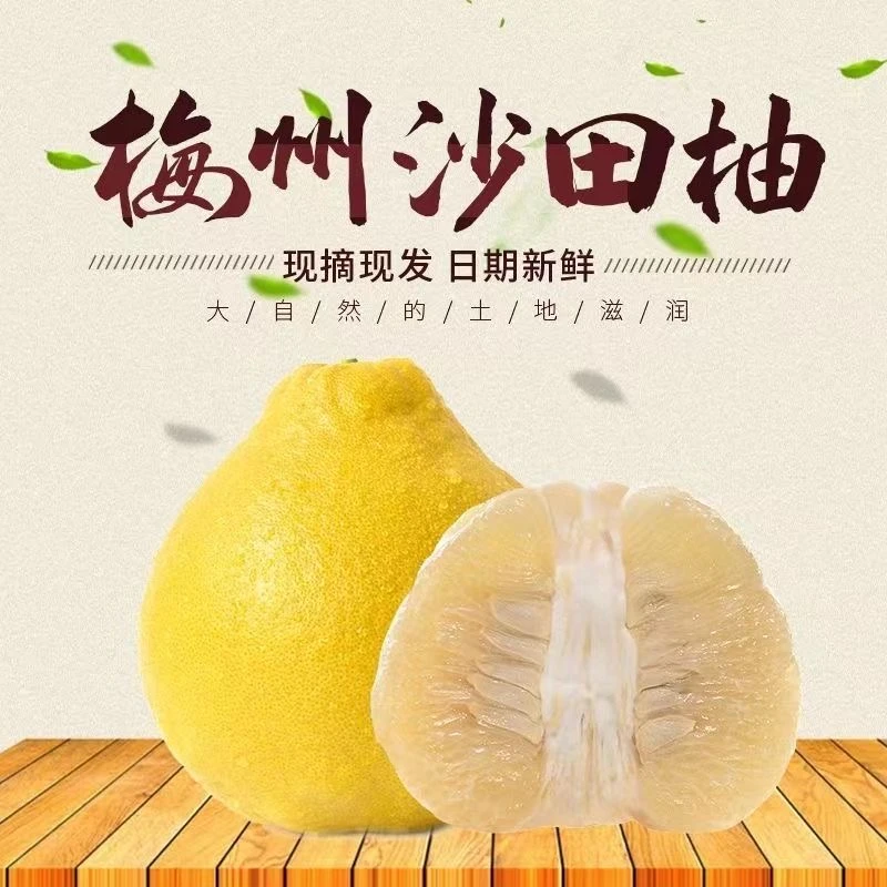 【梅州沙田柚】顺丰包邮正宗金柚纯甜无酸柚子清甜多汁产地直发新鲜